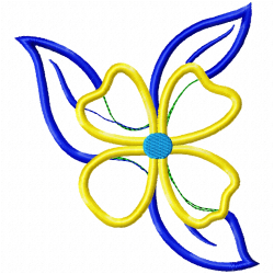 Flowers And Tree Embroidery Design 7